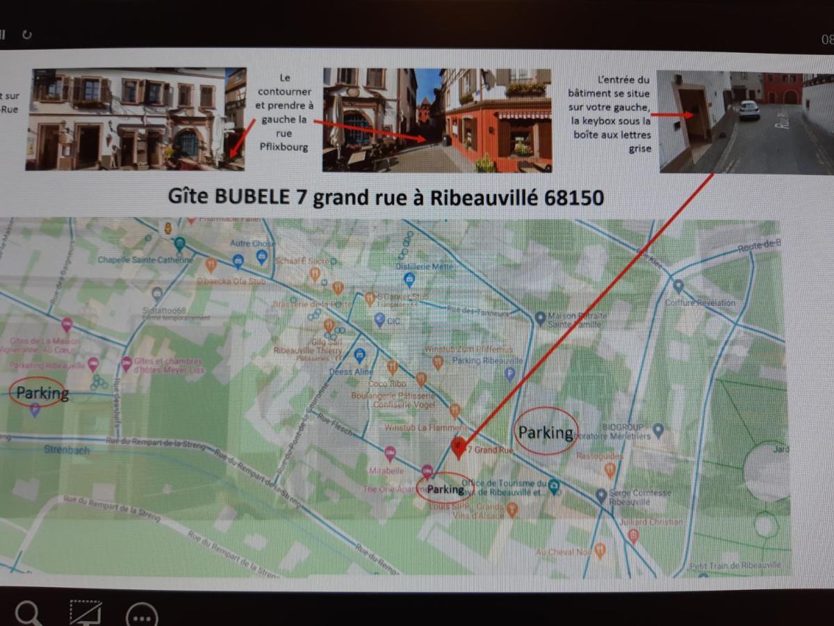Le Bubele Au Coeur Du Centre Medieval Et Vignoble 리보빌레 외부 사진